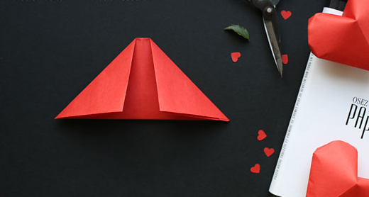 Оригами: сердце из бумаги