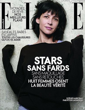 Без макияжа и фотошопа: знаменитости во французском ELLE Без макияжа и фотошопа: знаменитости во французском ELLE