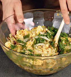 Капустный пирог с карри Капустный пирог с карри