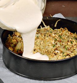 Капустный пирог с карри Капустный пирог с карри