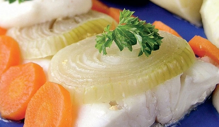 Треска с овощами Треска с овощами