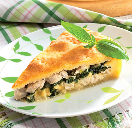 Пирог с курицей и шпинатом Пирог с курицей и шпинатом