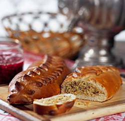 Кулебяка с грибами Кулебяка с грибами
