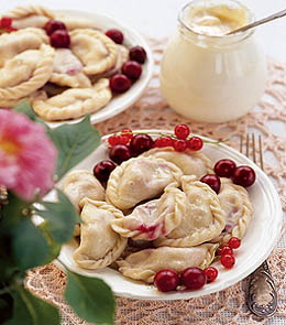 Вареники с черникой Вареники с черникой